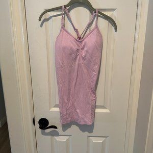 Athleta Light Pink Tank w/ Built in Bra Size S